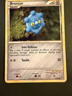 Pokemon TCG Bronzor 58/102 HS—Triumphant HGSS4 NM - Image 1