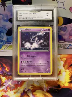 Pokemon Mew XY192 Black Star Promo Cosmos Holo GALAXY SWIRL RARE 🌀🌀 NM - Image 2
