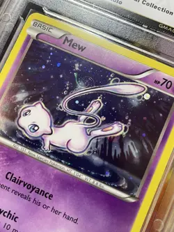 Pokemon Mew XY192 Black Star Promo Cosmos Holo GALAXY SWIRL RARE 🌀🌀 NM - Image 3