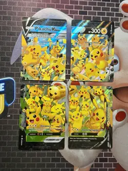 Pokemon TCG Pikachu V-Union Complete Set Of 4 Near Mint Quick Shipping - Image 1