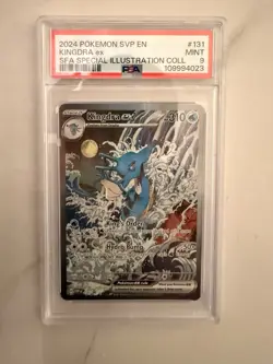 Pokemon Kingdra ex 131 SV Promo Special Illustration Holo EX PSA 9 2024 - Image 1