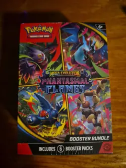 Pokemon TCG Mega Evolution Phantasmal Flames Booster Bundle New Sealed - Image 1