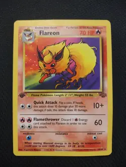 Pokemon TCG Flareon 19/64 Jungle 1st Edition Wotc 1999 - Image 1