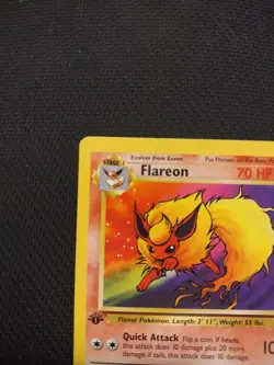 Pokemon TCG Flareon 19/64 Jungle 1st Edition Wotc 1999 - Image 2