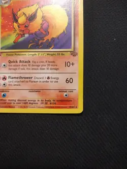 Pokemon TCG Flareon 19/64 Jungle 1st Edition Wotc 1999 - Image 5