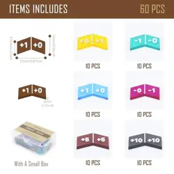60Pcs Colorful MTG Buff Counter Tokens Magic 60pcs Stat Counters(colorful) - Image 3