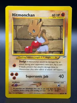 Hitmonchan 069/105 Common Neo Destiny Pokemon TCG - NM - Image 1