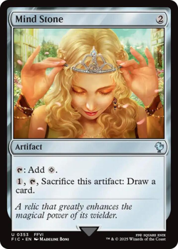 MTG magic 1x Mind Stone SURGE FOIL (M/NM) Commander Final Fantasy - Image 1