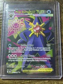 Mega Starmie ex 102/088 Ultra Rare, Perfect Order, Full Art Holo Pokemon TCG, NM - Image 1
