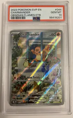 Pokemon Charmander ETB Promo #044 Holo PSA 10 GEM MT English 2023 - Image 1