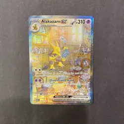 Pokemon Alakazam EX 201/165 Scarlet & Violet 151 Special Illustration Rare NM - Image 1
