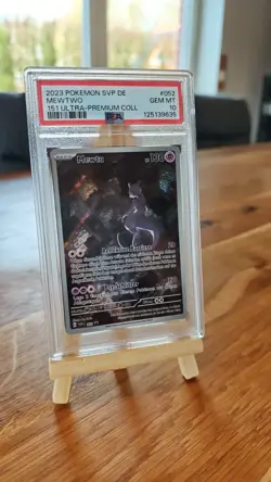 PSA 10 - Pokemon Mewtu Mewtwo SVP 052 - GEM MT German 2023 151 Promo - Image 1