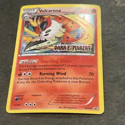 Volcarona Pokemon BW40 Promo Holo Rare Dark Explorers Prerelease - LP - Image 2