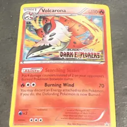 Volcarona Pokemon BW40 Promo Holo Rare Dark Explorers Prerelease - LP - Image 4