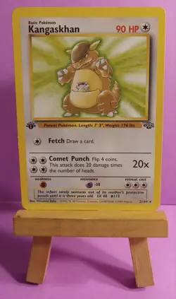 Pokemon TCG Kangaskhan 21/64 Jungle 1st Edition Regular Rare Lightly Played - Image 2