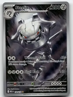 STEELIX 150/132 ILLUSTRATION RARE MEGA EVOLUTION POKEMON NEAR MINT - Image 2