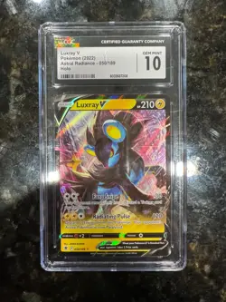 Luxray V 050/189 Astral Radiance CGC Gem Mint 10 Pokemon TCG - Image 1