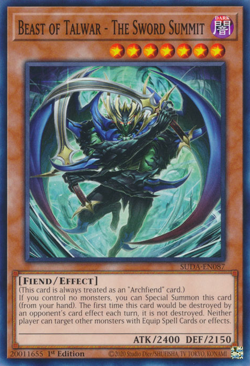 Beast of Talwar - The Sword Summit SUDA-EN087 1st ED Yu-Gi-Oh! - Image 1