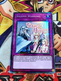 Solemn Warning ra05-en126 *VARIANT ART* (NEW) Starlight Rare Yu-Gi-Oh! - Image 1