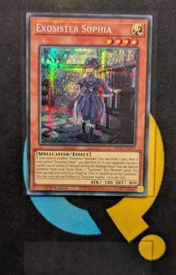 MP23-EN255 Exosister Sophia Prismatic Secret Rare 1st Edition YuGiOh Card - Image 1