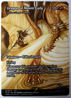 Dragon of Mount Gulg 0012 ~ **Showcase** Rare MTG Final Fantasy Mint - Image 1