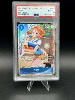 2024 ONE PIECE PRB01-PREMIUM BOOSTER HOLOFOIL #053 NAMI PSA 10 - Image 1