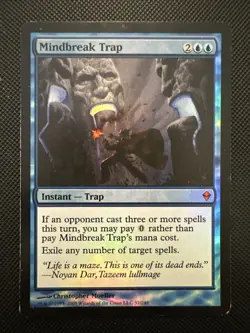 1x FOIL Mindbreak Trap Zendikar English MTG Magic Card - Image 1