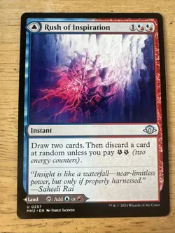 1x Rush of Inspiration // Crackling Falls NM Eng MTG - Modern Horizons 3 - Image 1
