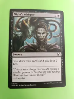 MTG Night's Whisper LP Commander March Of The Machine - Image 1