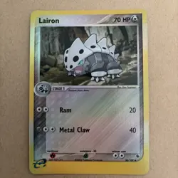Pokemon Lairon Card 36/109 EX Ruby and Sapphire Reverse Holo - Image 3