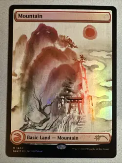 MTG / Mountain / SLD / #1402 / FOIL / Rare / NM - Image 1