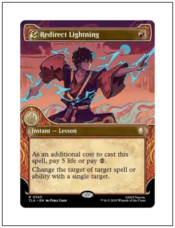 1x Redirect Lightning, Showcase Art, Magic MTG NM - Image 1