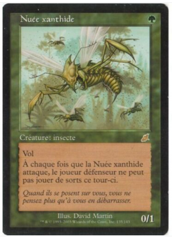 mtg magic xantid swarm scourge FRENCH vf fr nuee xanthide fleau - Image 1