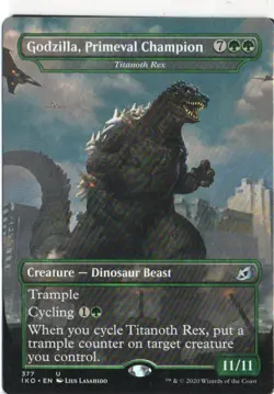 MTG IKORIA LAIR OF BEHEMOTHS TITANOTH REX (GODZILLA, PRIMEVAL CHAMPION - Image 1
