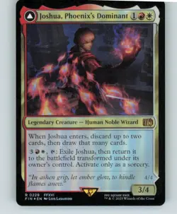 Joshua, Phoenix's Dominant 229 Rare FINAL FANTASY Magic: The Gathering Foil NM - Image 1