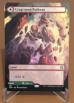 Cragcrown Pathway (Borderless) Zendikar Rising Regular - Image 1