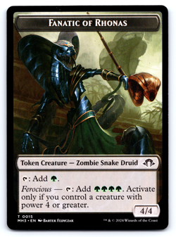Fanatic of Rhonas | Energy Reserve Token NONFOIL - Modern Horizons 3 - MTG - Image 1