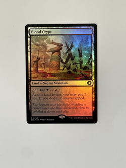 Blood Crypt Lorwyn Eclipsed Foil - Dual land Black/Red - Shock land - NM - Image 1