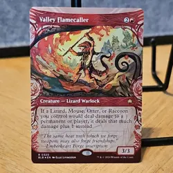 MTG Valley Flamecaller Bloomburrow Set Showcase Foil Rare 0320 Fresh Pull NM - Image 1