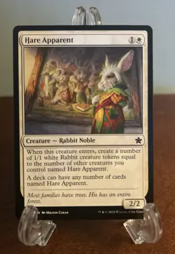 MTG Hare Apparent Regular Foundations #15 - Near Mint Magic the gathering NM - Image 1