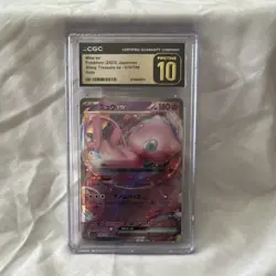 Pokemon Mew ex EX #076 CGC 10 Shiny Treasure ex Holo Card Japanese 2023 - Image 1