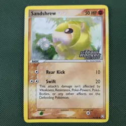 Sandshrew 74/109 EX Team Rocket Returns Reverse Holo 2004 Pokemon Card - Image 1