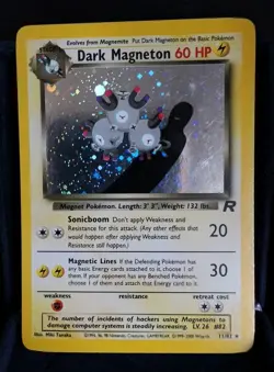 Pokemon TCG Dark Magneton Holo 11/82 Team Rocket English Near Mint - Image 1
