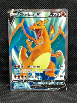 Pokemon Tcg Charizard V 153/172 Full Art Brilliant Stars - Image 1