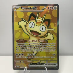 Meowth ex 107/088 FULL ART ULTRA RARE HOLO Perfect Order Me03 Pokemon English EN - Image 1