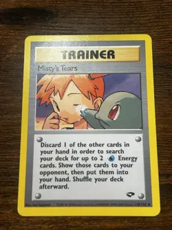Misty's Tears Gym Challenge 118/132 Uncommon Vintage Pokemon TCG Card MP - Image 1
