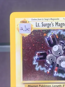 Pokemon TCG Lt. Surge's Magneton 8/132 Gym Heroes Holo Rare WOTC VTG 2000 - Image 2