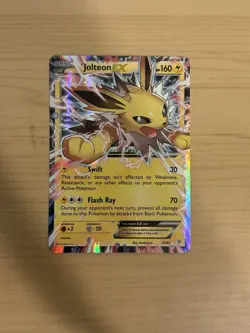 Jolteon EX 28/83 Generations 2016 Ultra Rare Pokemon Card MP - Image 3