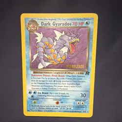 Pokemon TCG Dark Gyarados Prerelease Holo Promo 08/82 Wotc Stage 1 70 HP English - Image 1