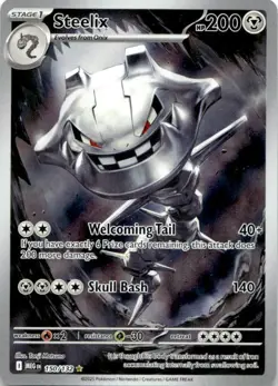Steelix 150/132 Illustration Rare Pokemon Mega Evolution Pokemon English NM-M - Image 1